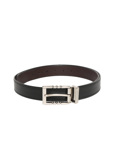 

Hidesign Men Black Leather Belt