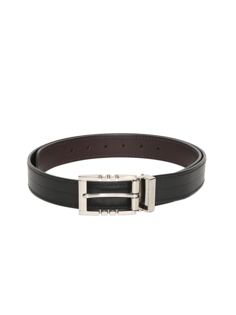 

Hidesign Men Black Leather Belt