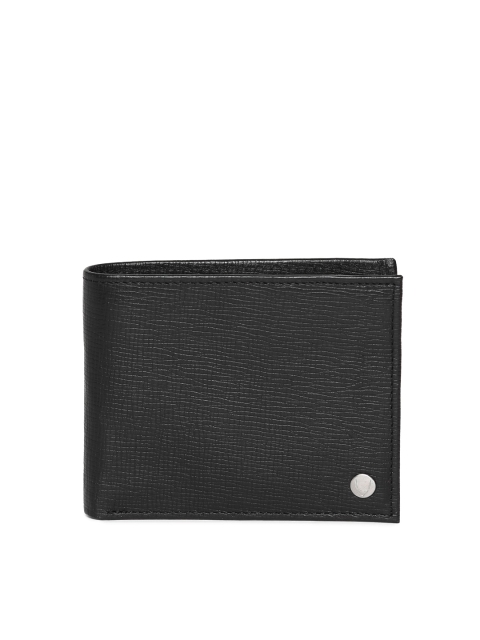 

Hidesign Men Black Leather Two Fold Wallet