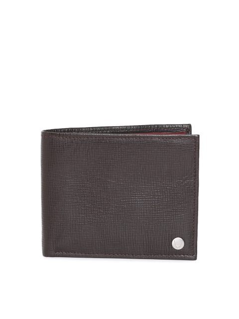 

Hidesign Men Coffee Brown Leather Two Fold Wallet
