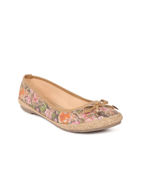 

Inc 5 Women Beige Printed Ballerinas