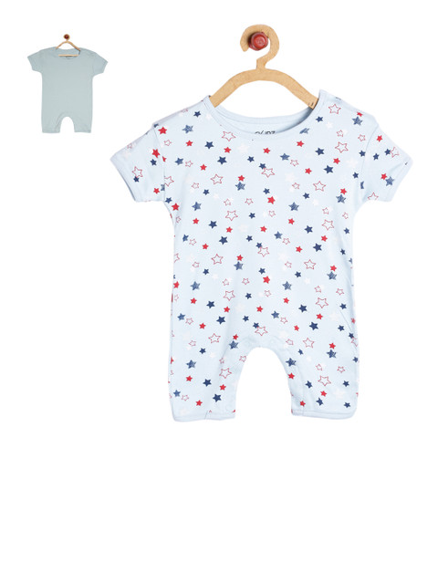 

GKIDZ Kids Unisex Pack of 2 Rompers, Blue