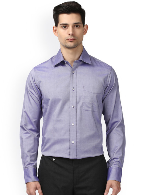 

Park Avenue Men Purple Regular Fit Solid Formal Shirt