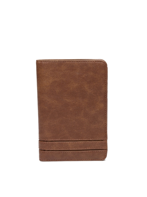 

Baggit Men Brown Solid Two Fold Wallet