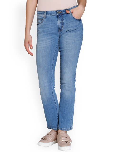 

ONLY Women Blue Regular Fit Mid-Rise Clean Look Stretchable Jeans