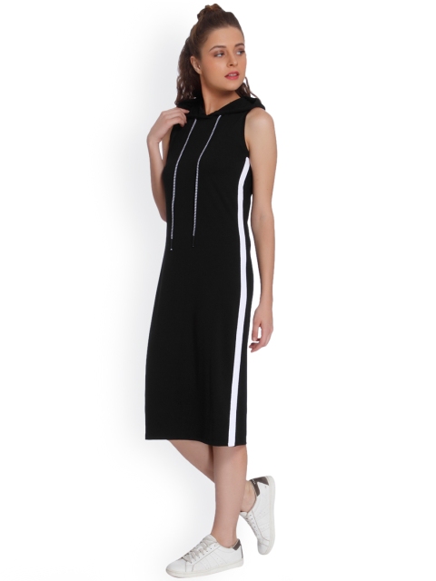 

ONLY Women Black Solid T-shirt Dress