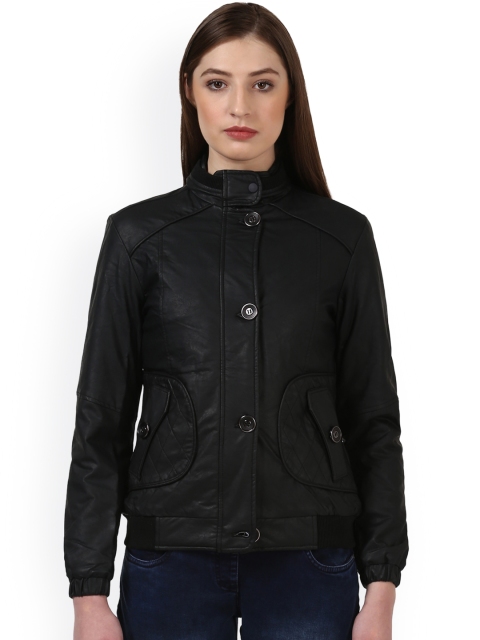 

Park Avenue Women Black Solid Tailored Jacket