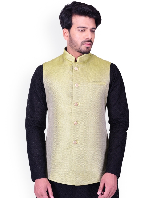 

Manyavar Green Nehru Jacket