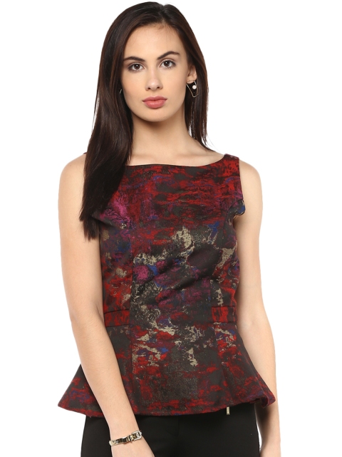 

Kazo Women Multicoloured Printed Peplum Top, Multi
