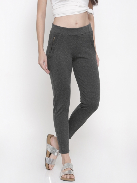 

People Women Grey Regular Fit Jeggings