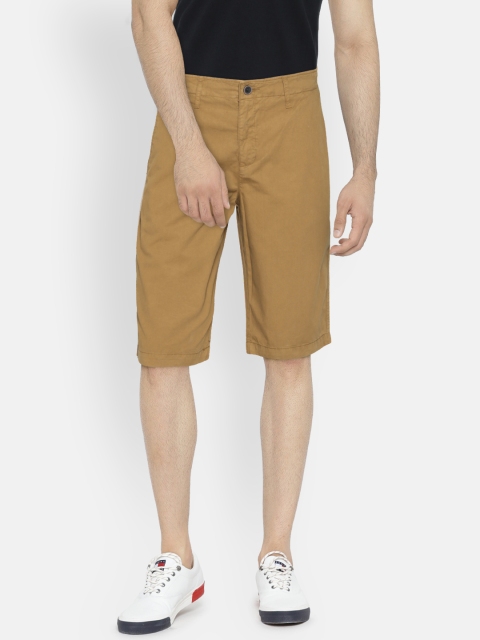 

Nature Casuals Men Khaki Solid Slim Fit Chino Shorts