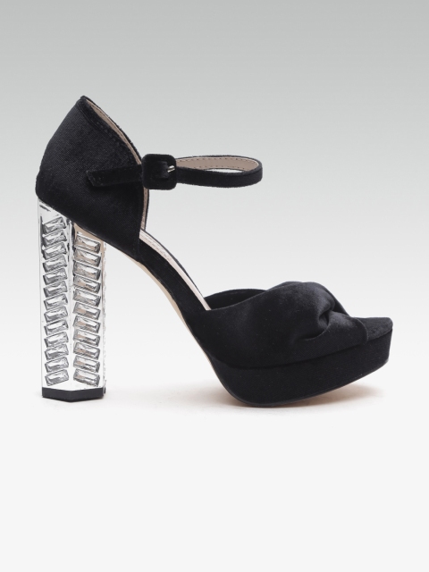 

DOROTHY PERKINS Women Black Solid Peep Toes