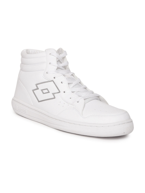 

Lotto Men White Solid Sneakers