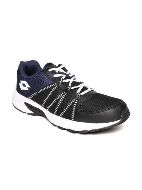 

Lotto Men Black & Navy Redon Track Running Shoes