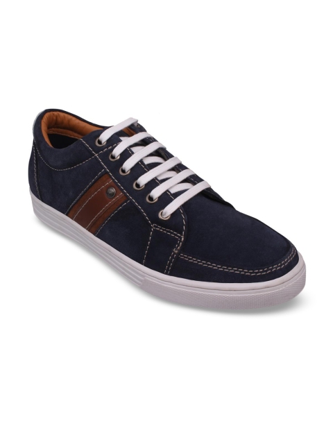 

Numero Uno Men Navy Blue Suede Sneakers