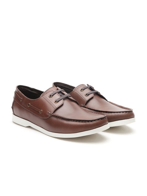 

Carlton London Men Brown Boat Shoes