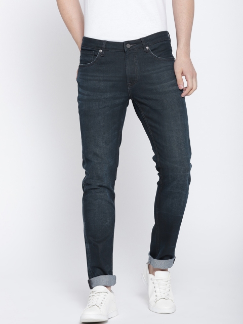 

Blackberrys Men Navy Slim Fit Low-Rise Clean Look Stretchable Jeans, Navy blue