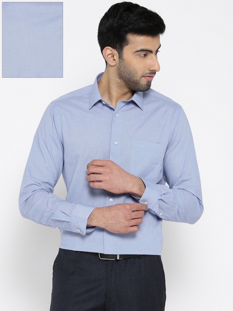 

Blackberrys Men Blue Slim Fit Solid Formal Shirt