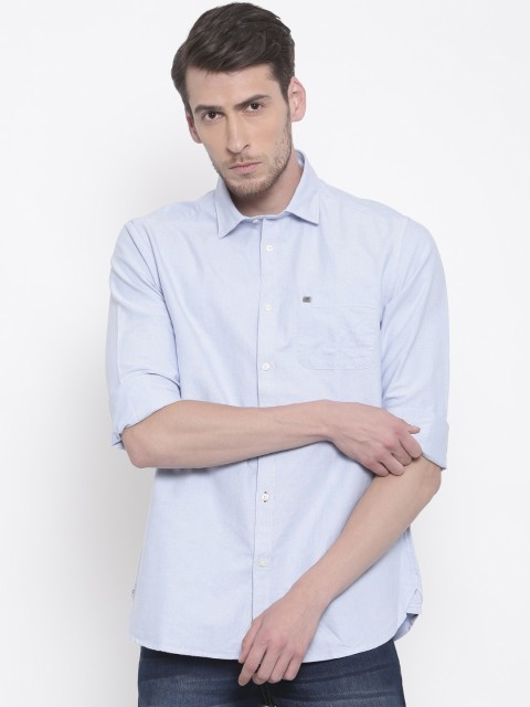 

Blackberrys Men Blue Slim Fit Solid Casual Shirt