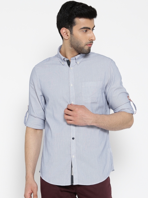 

Blackberrys Men Blue Slim Fit Solid Casual Shirt