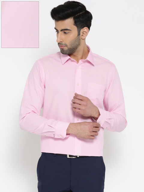 

Blackberrys Men Pink Smart Fit Solid Formal Shirt