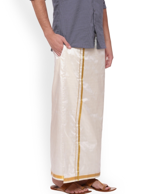 

Sethukrishna Cream Solid Readymade Dhoti
