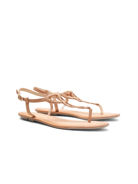 

next Women Tan Comfort Leather Sandals