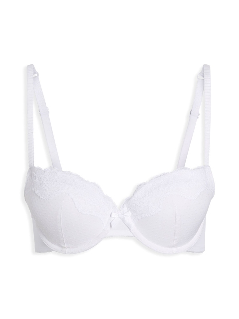 

next White Solid Underwired Non Padded Push-Up Bra