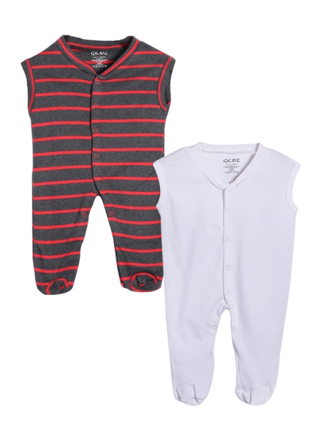 

Gkidz Kids Pack Of 2 Sleepsuits, White
