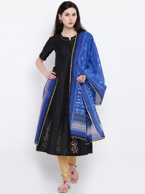 

AURELIA Blue Printed Dupatta