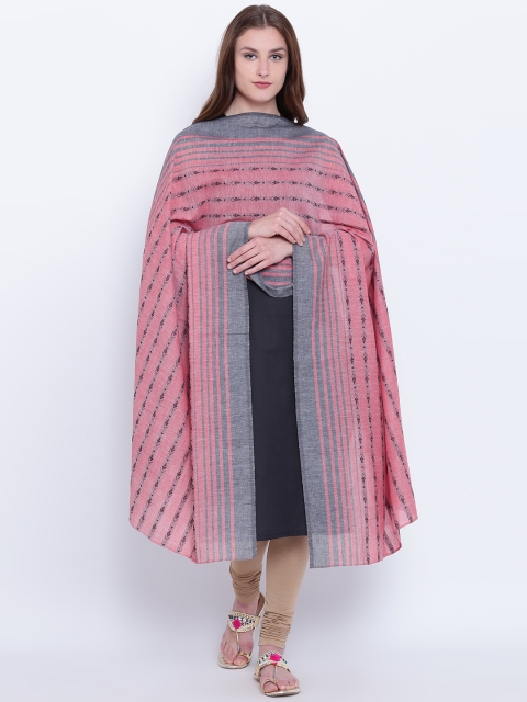 

AURELIA Red & Black Striped Dupatta
