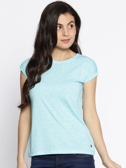 

Pepe Jeans Women Blue Solid Round Neck T-shirt