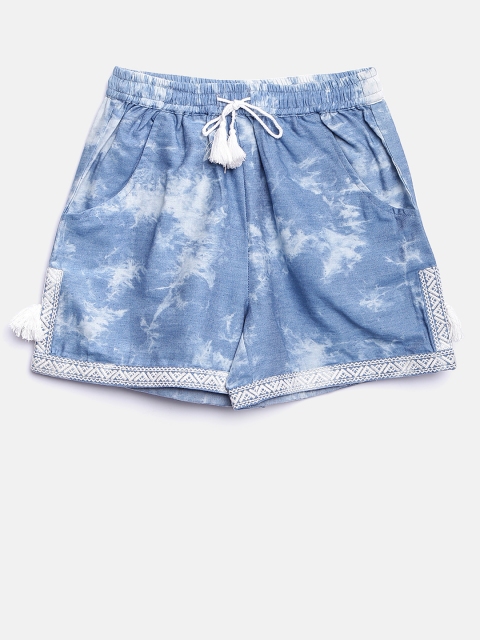 

Biba Girls Blue Dyed Shorts