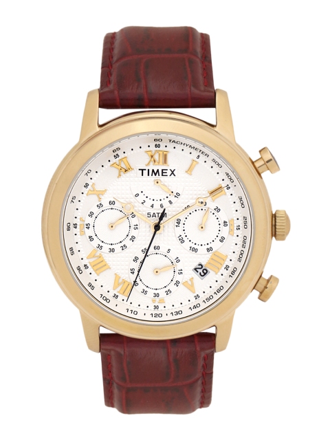 

Timex Men Silver-Toned Analogue Watch TWEG15805