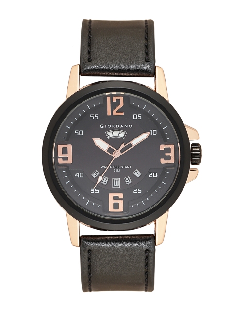 

GIORDANO Men Black Analogue Watch C1055-02