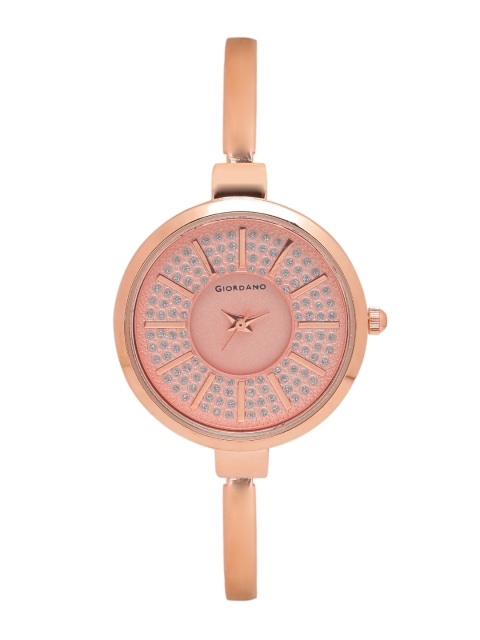 

GIORDANO Women Rose Gold-Toned Embellished Analogue Watch C2036-22