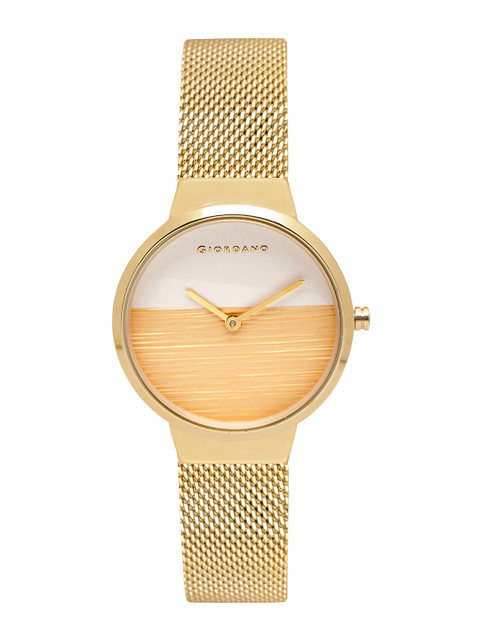 

GIORDANO Women Gold-Toned & White Analogue Watch C2016-11
