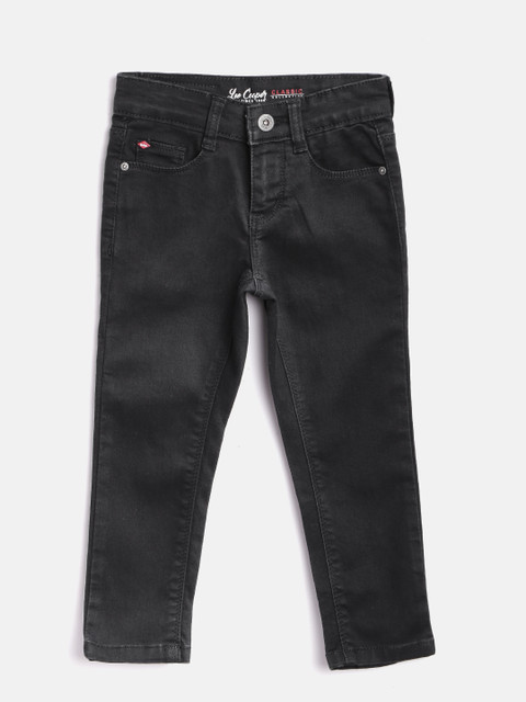 

Lee Cooper Girls Black Skinny Fit Mid-Rise Clean Look Stretchable Jeans