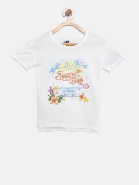 

Lee Cooper Girls White Printed Round Neck T-shirt