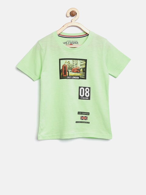 

Lee Cooper Boys Green Printed Round Neck T-shirt