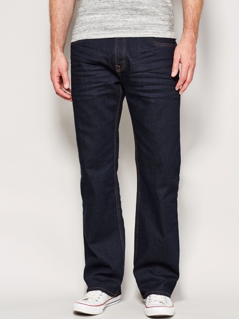 

next Men Navy Blue Mid-Rise Clean Look Stretchable Jeans