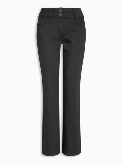 

next Women Black Bootcut High-Rise Clean Look Stretchable Jeans
