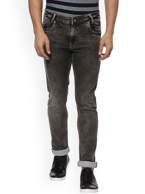 

Mufti Men Charcoal Slim Fit Mid-Rise Clean Look Jeans