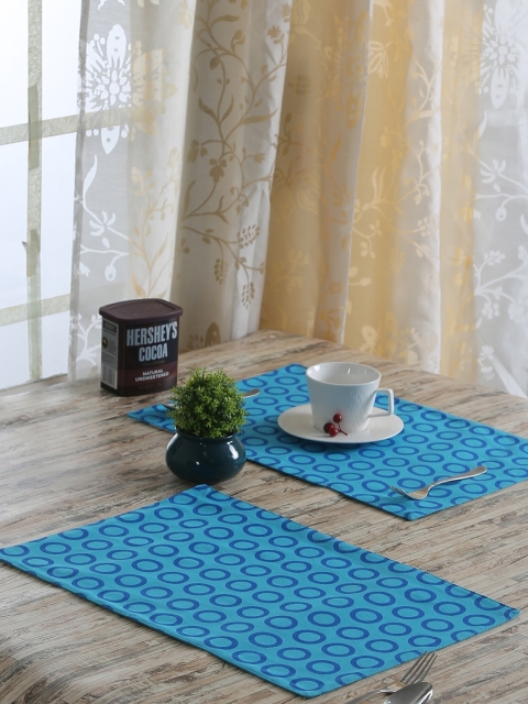

RANGRAGE Set of 6 Blue Printed & Handcrafted Tablemats