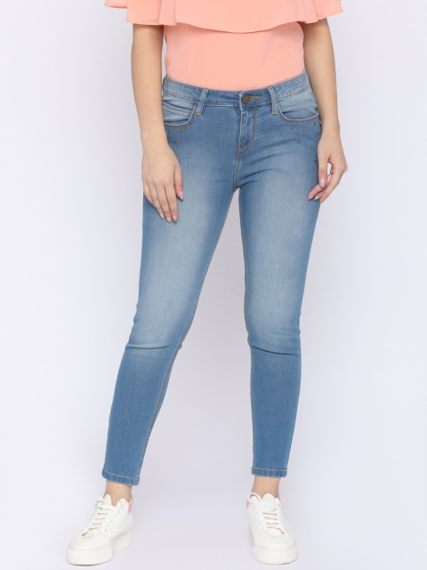 

Jealous 21 Women Blue Hottie Fit Mid-Rise Clean Look Stretchable Jeans