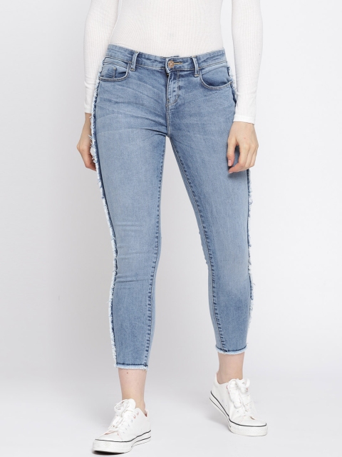

Jealous 21 Women Blue Hottie Skinny Fit Stretchable Cropped Jeans