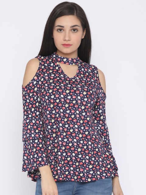 

Jealous 21 Women Blue Printed Top