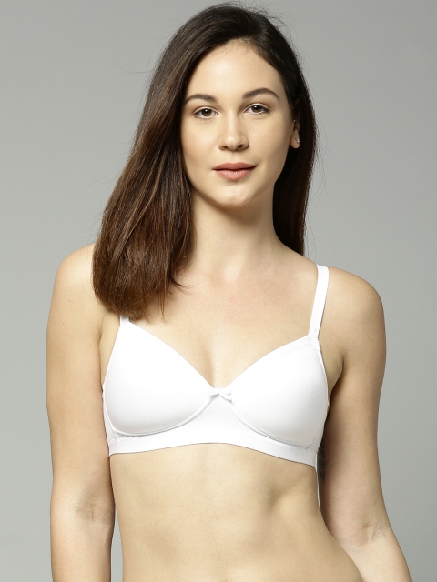 

Marks & Spencer White Solid Non-Wired Lightly Padded T-shirt Bra 3039