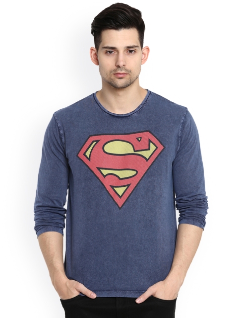 

Free Authority Men Blue Superman Printed T-shirtv