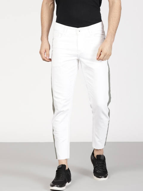 

ether Men White Regular Fit Mid-Rise Clean Look Jeans